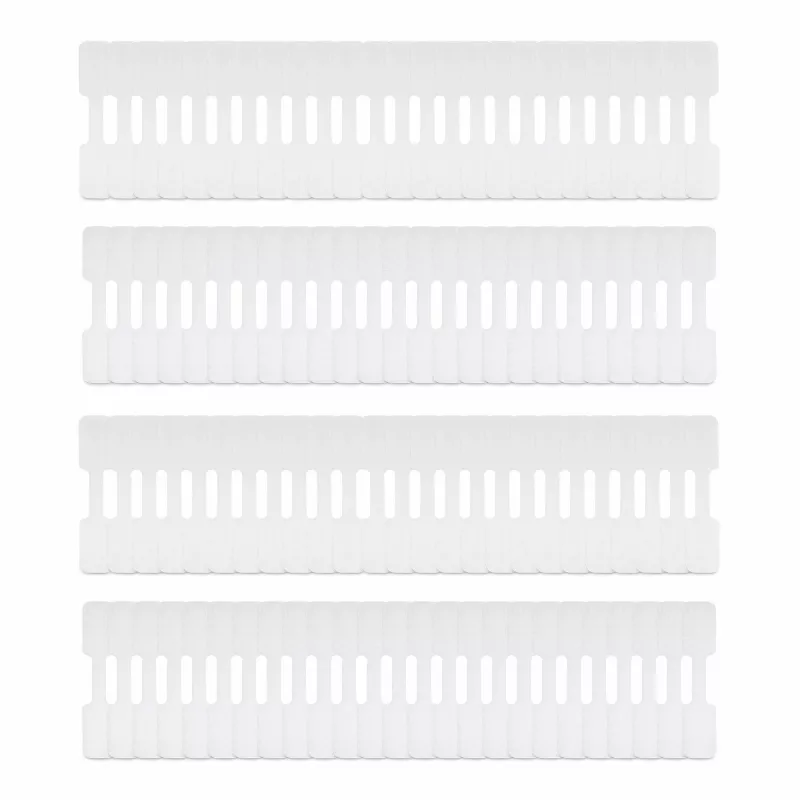 StarTech.com 3,5 collu (9 cm) kabeļu etiķetes, 100 gab., baltas, āķa-uz-āķa stiprinājuma kabeļu birka, rakstāmas vadu etiķetes kabeļu pārvaldībai