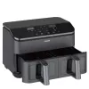 Cosori Dual Basket Chef Edition Divu grozu 8.5 L 1750 W Karstā gaisa fritieris Melns, Sudrabs