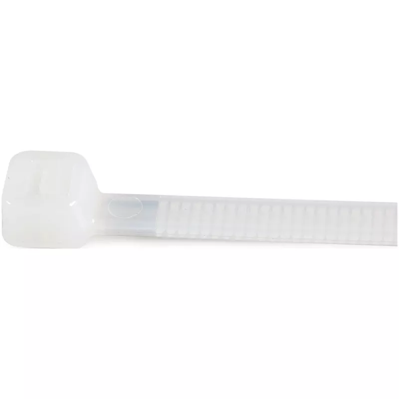 StarTech.com 8 collu (20 cm) kabeļu saites - 4 mm platas, 55 mm saišķa diametrs, 22 kg stiepes izturība, neilona pašbloķējošās rāvējslēdzēja saites ar izliektu galu - 94V-2/UL sertificēts, 100 iepakojumā - baltas
