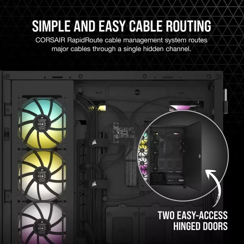 PC korpuss Corsair 7000D Airflow Full Tower Melns