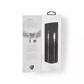Nedis CCTB39940AL10 Lightning–3.5 mm kabelis 1 m alumīnija apvalks