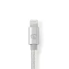 Nedis CCTB39940AL10 Lightning–3.5 mm kabelis 1 m alumīnija apvalks