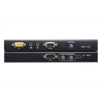 ATEN CE750A USB VGA KVM pagarinātājs ar audio un RS-232 (200 m), raidītājs un uztvērējs, vadu, 200 m, Cat5, 1920 x 1200 pikseļi, spiedpogas