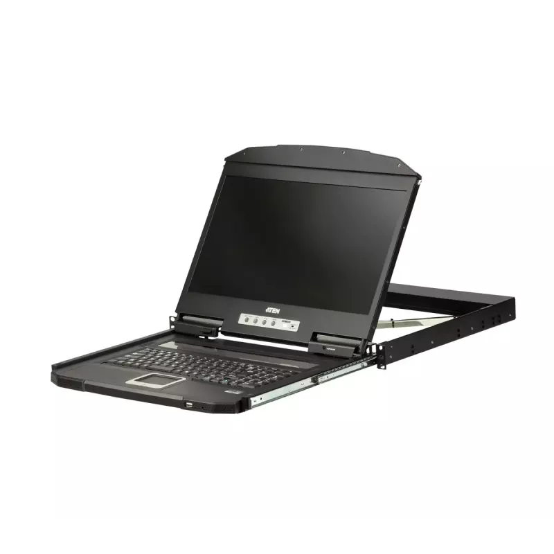 ATEN CL3100NX 18.5 inch USB VGA LCD konsoles vienība 1U, īss dziļums