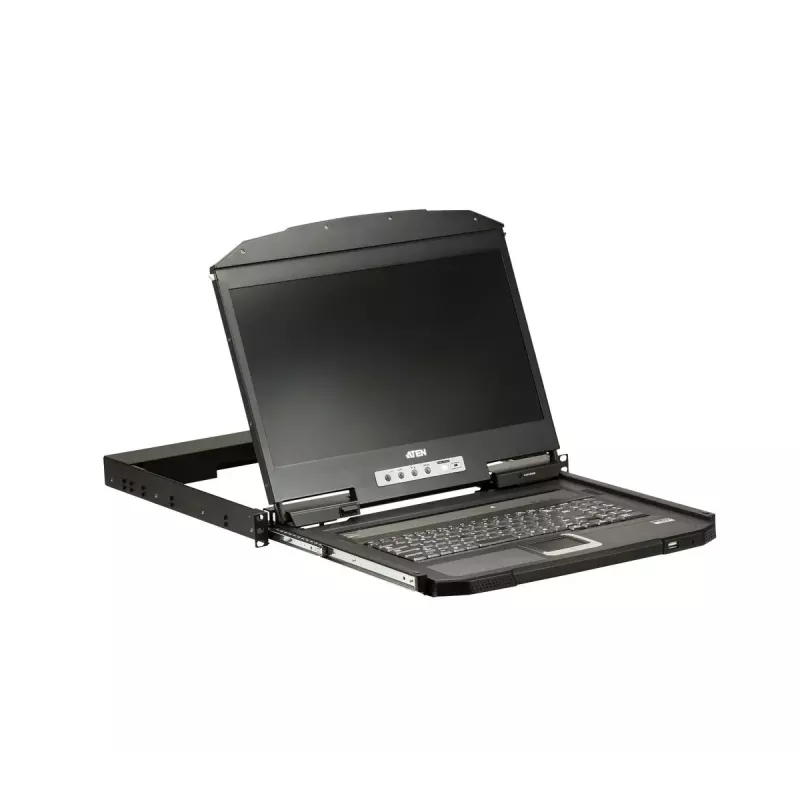 ATEN CL3100NX 18.5 inch USB VGA LCD konsoles vienība 1U, īss dziļums
