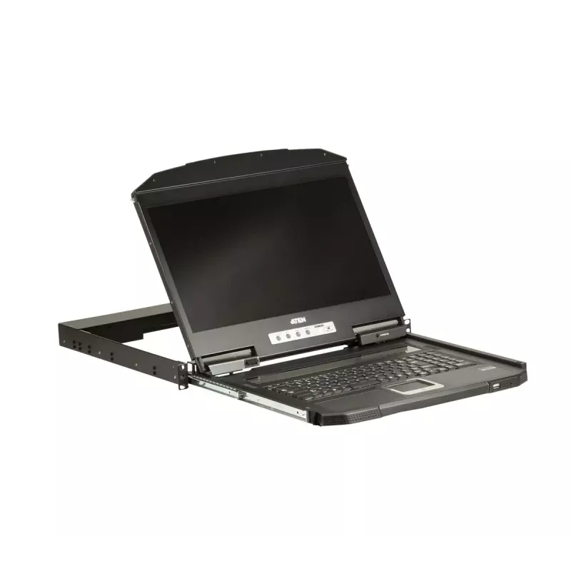ATEN CL3100NX 18.5 inch USB VGA LCD konsoles vienība 1U, īss dziļums