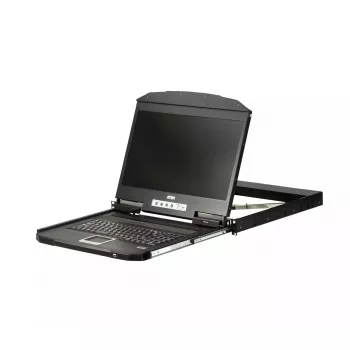 ATEN CL3100NX 18.5 inch USB VGA LCD konsoles vienība 1U, īss dziļums