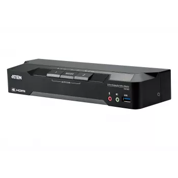 ATEN CM1942 2-portu 4K DisplayPort divu displeju mini-matricas Boundless KVM slēdzis