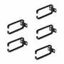 StarTech.com 5-Pack 1U Vertikālie Kabeļu Vadības D-Ring Āķi, Kabeļu Pārvaldnieks 19 collu Serveru Rackiem/Skapjiem, Tīkla Rack Vadu Organizatori, Kabeļu Vadotnes Gredzeni