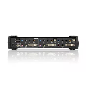 ATEN 2-Portu USB DVI Dual Link KVM Slēdzis ar Audio un USB 2.0 Hub (iekļauti KVM kabeļi)