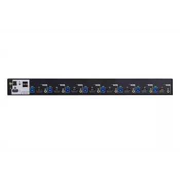 ATEN CS18208 8-Portu USB 3.0 4K HDMI KVM Slēdzis, 4096x2160, 4K Ultra HD, 9.77 W, Melns