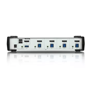 ATEN 4-Port USB 3.1 Gen 1 DisplayPort 1.1 KVMP slēdzis ar skaļruni (KVM kabeļi iekļauti)