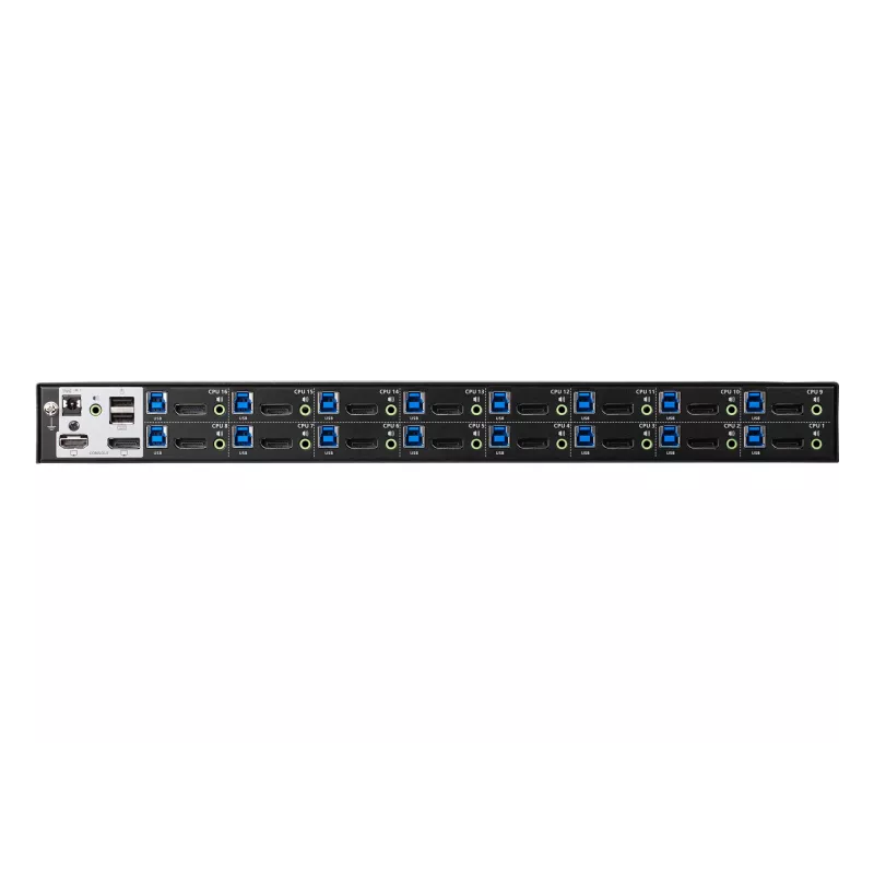 ATEN CS19216-AT-G 16 portu USB 3.0 4K KVM/audio/USB komutators, 1 vietējais lietotājs, novietojams uz galda vai rack skapī