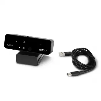 DICOTA D31892 tīmekļkamera Full HD 1902x1080 USB melna