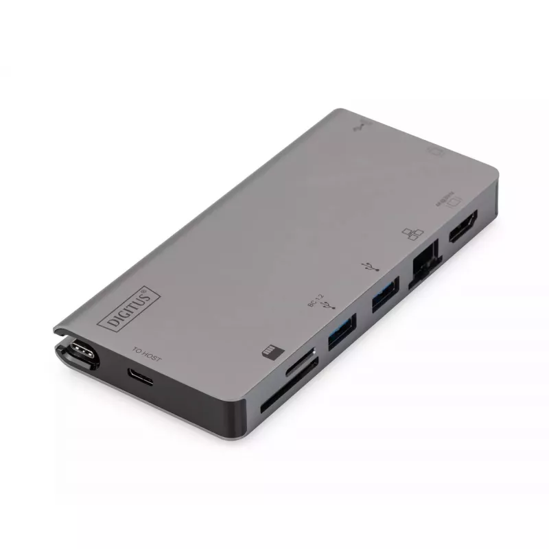 USB-C daudzportu ceļojumu dokstacija Digitus DA-70877