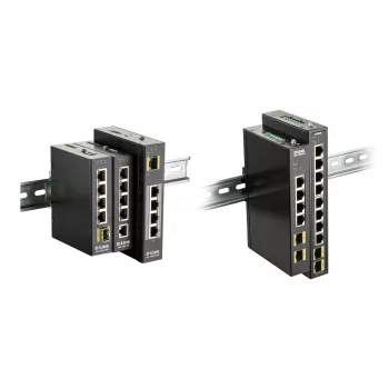D-Link 8-portu Gigabit rūpnieciskais slēdzis ar 2 x 100/1000M SFP
