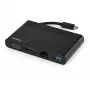 StarTech.com USB-C daudzportu adapteris ar HDMI, VGA, Gigabit Ethernet un USB 3.0 - USB-C uz 4K HDMI vai 1080p VGA displeja mini dokstacija - USB Type-C ceļojumu dokstacija USB-C klēpjdatoriem