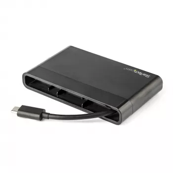 StarTech.com USB-C daudzportu adapteris ar HDMI, VGA, Gigabit Ethernet un USB 3.0 - USB-C uz 4K HDMI vai 1080p VGA displeja mini dokstacija - USB Type-C ceļojumu dokstacija USB-C klēpjdatoriem
