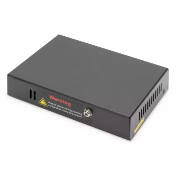 Digitus 4 Portu Gigabit 4PPoE Pagarinātājs 802.3at 60W Melns