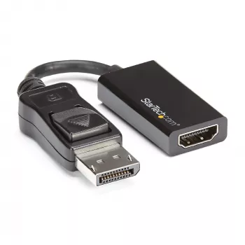 StarTech.com DisplayPort uz HDMI adapteris - 4K 60Hz Aktīvs DP 1.4 uz HDMI 2.0 video pārveidotājs - DP uz HDMI monitora/TV/ekrāna kabeļa adapteris - Fiksējošs DP savienotājs