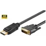 Microconnect DP-DVI-MM-200 video kabeļa adapteris 2 m DisplayPort Melns