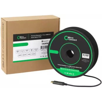 Microconnect DP-HDMI-1000V1.4OP video kabeļa adapteris 10 m DisplayPort-HDMI Type A (Standarta) Melns