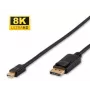 Microconnect DP-MMG-050MBV1.4 DisplayPort kabelis 0.5 m Mini DisplayPort Melns
