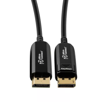 Microconnect DP-MMG-1000V1.4OP aktīvais optiskais DisplayPort kabelis 10 m Melns