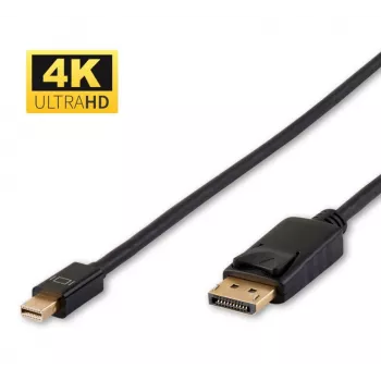 MicroConnect DP-MMG-100MB DisplayPort kabelis 1 m Mini DisplayPort Melns