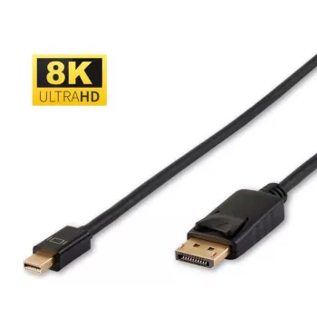 Microconnect DP-MMG-100MBV1.4 DisplayPort kabelis 1 m Mini DisplayPort Melns
