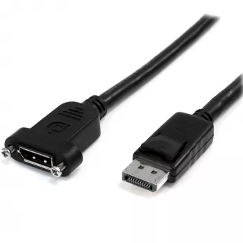 StarTech.com 0,9 m Panel Mount DisplayPort kabelis - 4K x 2K - DisplayPort 1.2 pagarinātājs vīriešu-sieviešu ar paneļa stiprinājumu