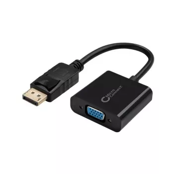 Microconnect DPVGA15CM displeja kabelis DisplayPort–VGA 0.15 m melns