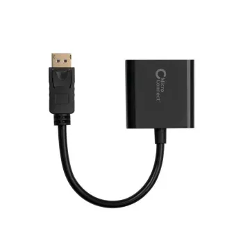 Microconnect DPVGA15CM displeja kabelis DisplayPort–VGA 0.15 m melns