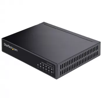 StarTech.com 5 portu 2.5G neuzraudzīts tīkla slēdzis - Multi-Gigabit Ethernet slēdzis - DIN sliedes vai sienas montāža - 9K Jumbo