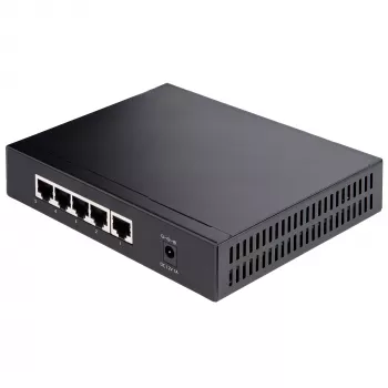 StarTech.com 5 portu 2.5G neuzraudzīts tīkla slēdzis - Multi-Gigabit Ethernet slēdzis - DIN sliedes vai sienas montāža - 9K Jumbo