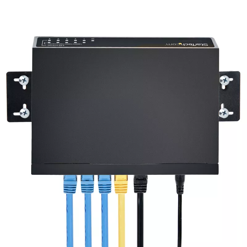 StarTech.com 5 portu 2.5G neuzraudzīts tīkla slēdzis - Multi-Gigabit Ethernet slēdzis - DIN sliedes vai sienas montāža - 9K Jumbo