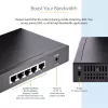 StarTech.com 5 portu 2.5G neuzraudzīts tīkla slēdzis - Multi-Gigabit Ethernet slēdzis - DIN sliedes vai sienas montāža - 9K Jumbo