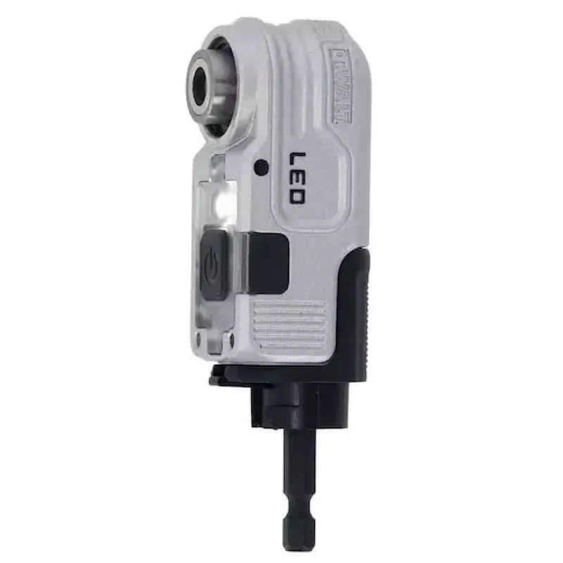 DeWalt DTLRA-QZ 1/4" HEX leņķa uzgalis ar LED apgaismojumu
