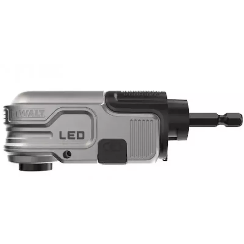 DeWalt DTLRA-QZ 1/4" HEX leņķa uzgalis ar LED apgaismojumu
