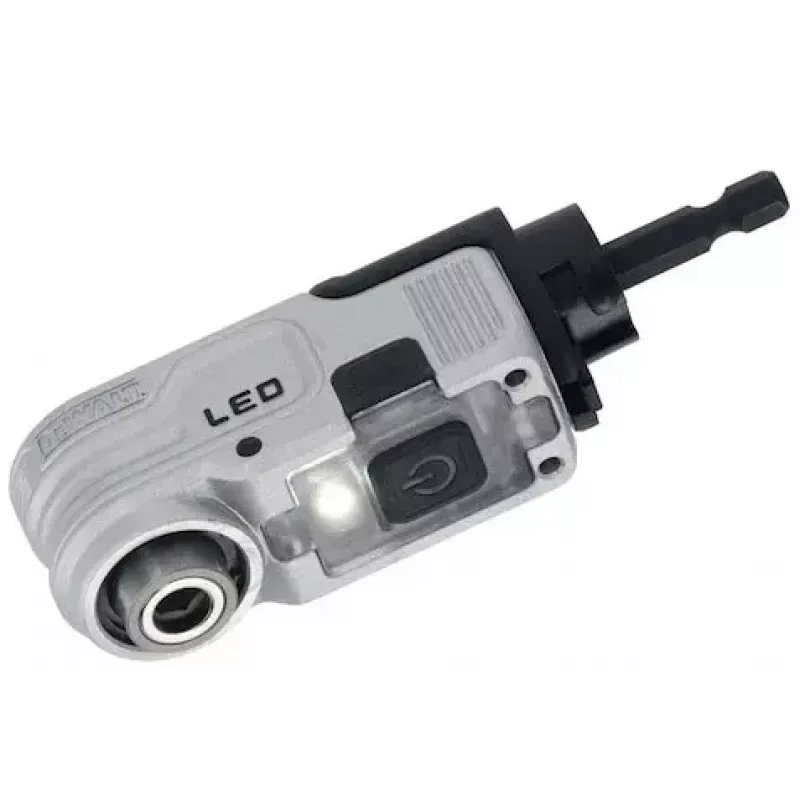 DeWalt DTLRA-QZ 1/4" HEX leņķa uzgalis ar LED apgaismojumu