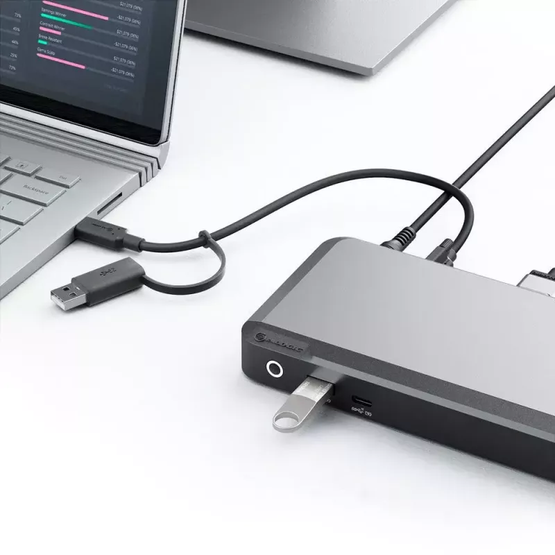 Docking stacija ALOGIC DX2 Dual 4K Display
