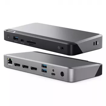 Docking stacija ALOGIC MX3 USB-C TripleDisplay 100W Power Delivery