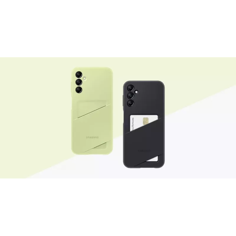 Samsung EF-OA146 vāciņš Galaxy A14/A14 5G ar kartes kabatu, melns, 16.8 cm (6.6 inch)
