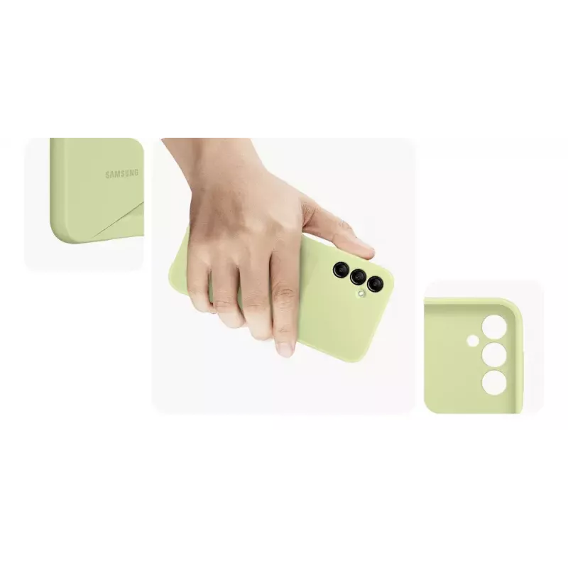 Samsung EF-OA146 vāciņš Galaxy A14/A14 5G ar kartes kabatu, melns, 16.8 cm (6.6 inch)
