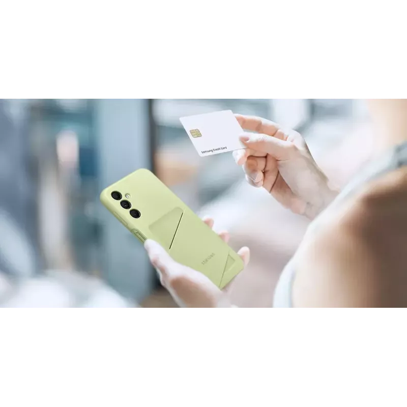 Samsung EF-OA146 vāciņš Galaxy A14/A14 5G ar kartes kabatu, melns, 16.8 cm (6.6 inch)