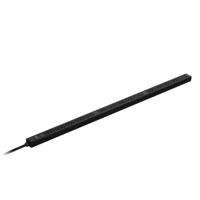 APC Easy Rack PDU, pamata, 0U, 3 fāzes, 11kW, 230V, 16A, 36 x C13 un 6 x C19 kontaktligzdas, IEC60309 3P+N+PE ieeja