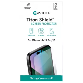 eSTUFF ES501350 rūdīta stikla ekrāna aizsargs Apple iPhone 14/13 Pro/13 (6.1 inch) caurspīdīgs