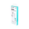 Lightning kabelis eSTUFF ES601170 1m USB A 2.4A 5V Balts