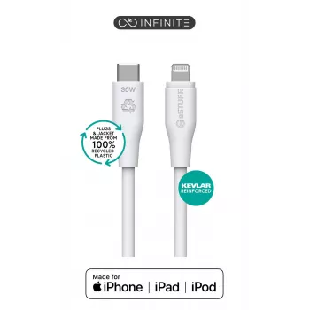 Lightning kabelis eSTUFF ES602370 3m USB-C 2.4A 5V