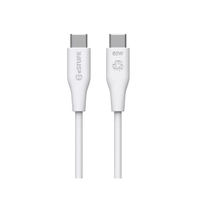 USB kabelis eSTUFF ES604270 2m USB-C balts USB 2.0 0.48 Gbit/s